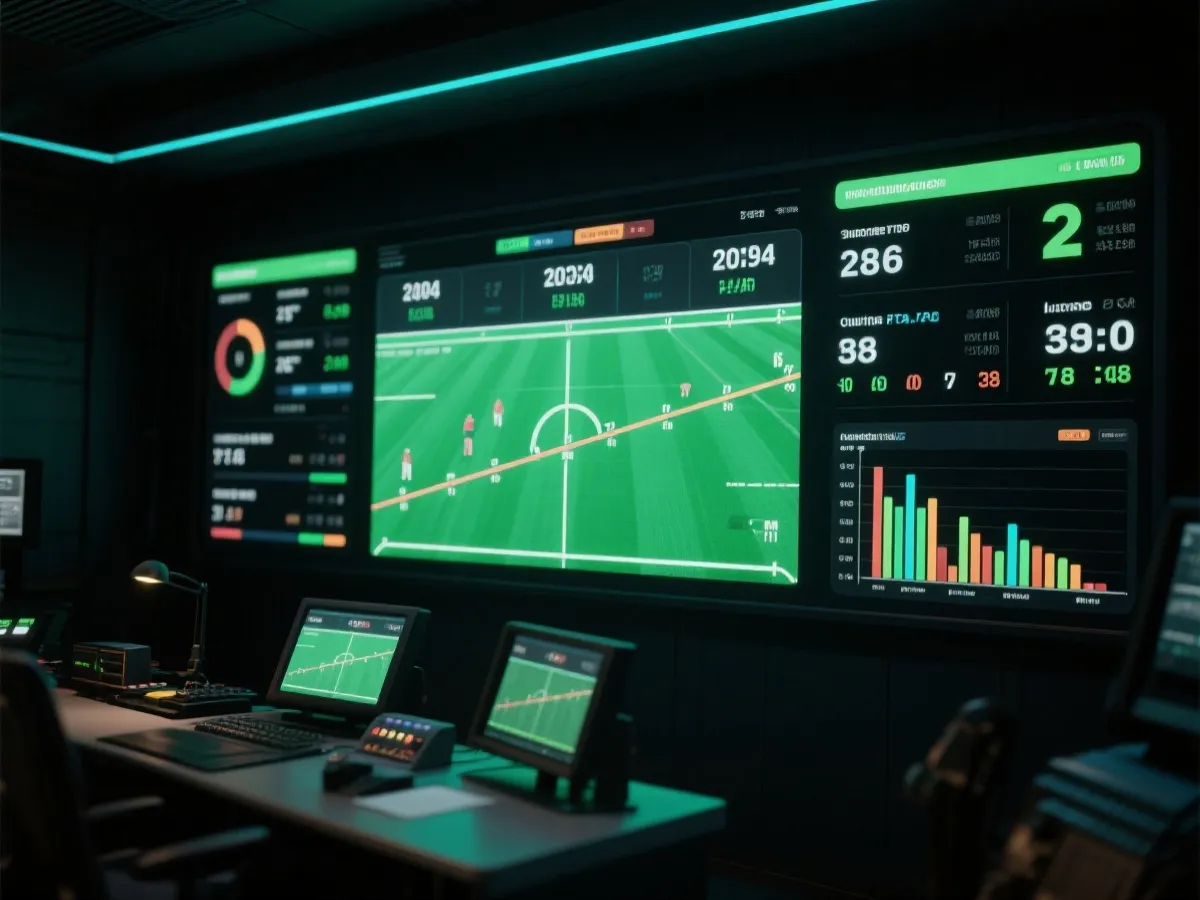 即時比分與數據示意畫面