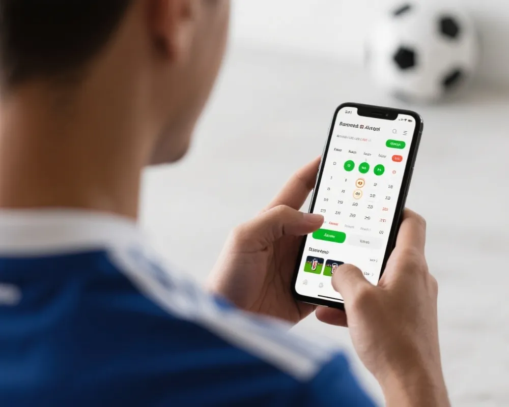 透過裝置查看世界盃賽程示意